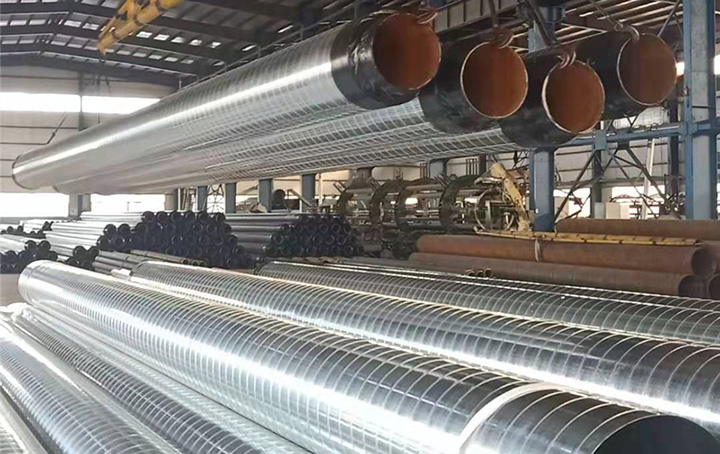 架空和綜合管廊鍍鋅鐵皮彩鋼闆外護硬質聚氨酯泡沫塑料預制直埋保溫管件(jiàn)